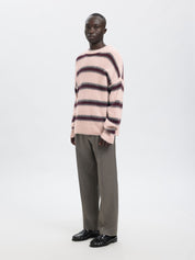 Strickpullover - Barely Pink/Stripes - Pink