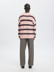 Strickpullover - Barely Pink/Stripes - Pink