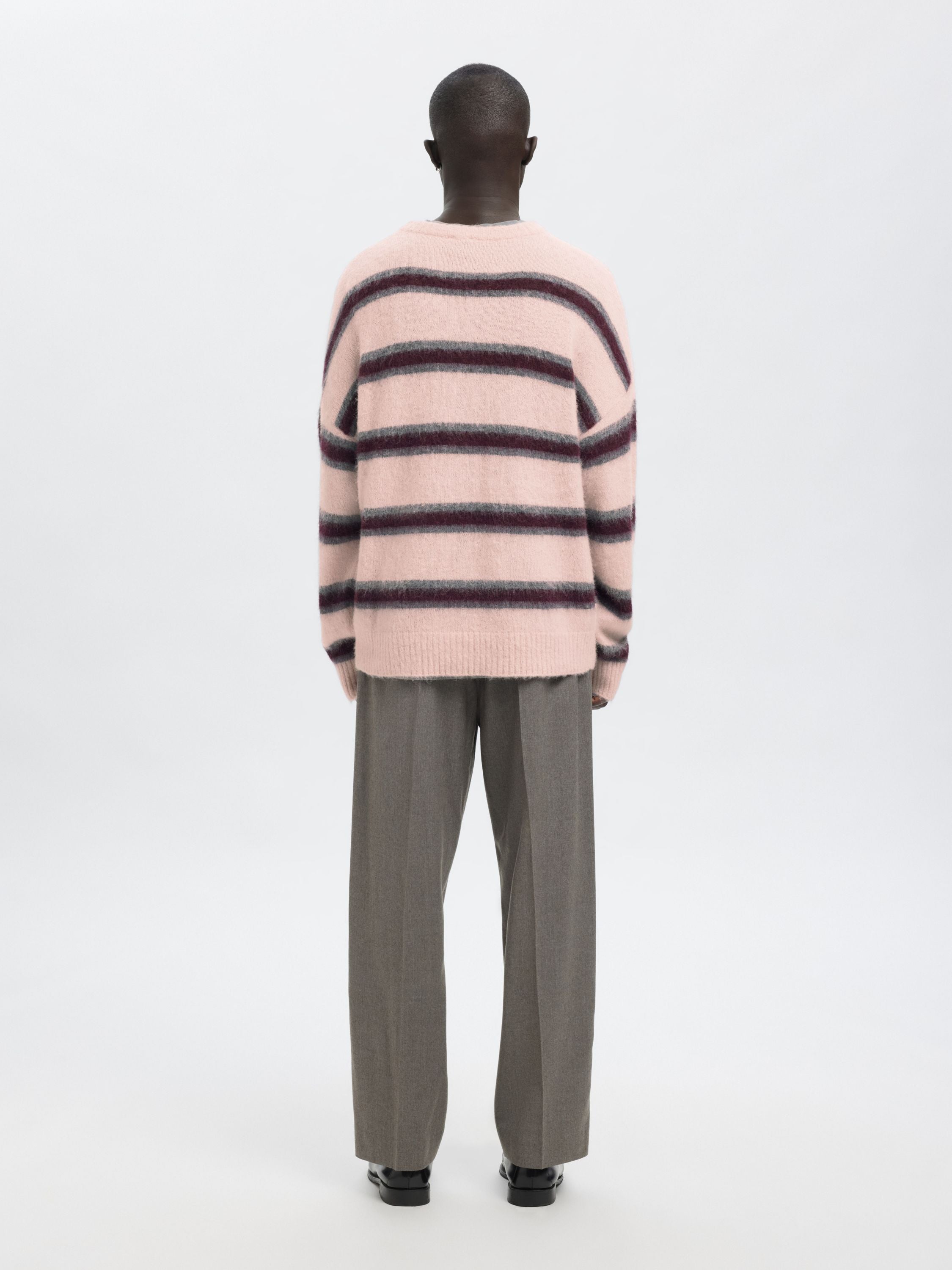 Strickpullover - Barely Pink/Stripes - Pink