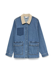 Jeansjacke aus Baumwolle - Medium Blue Denim - Blau