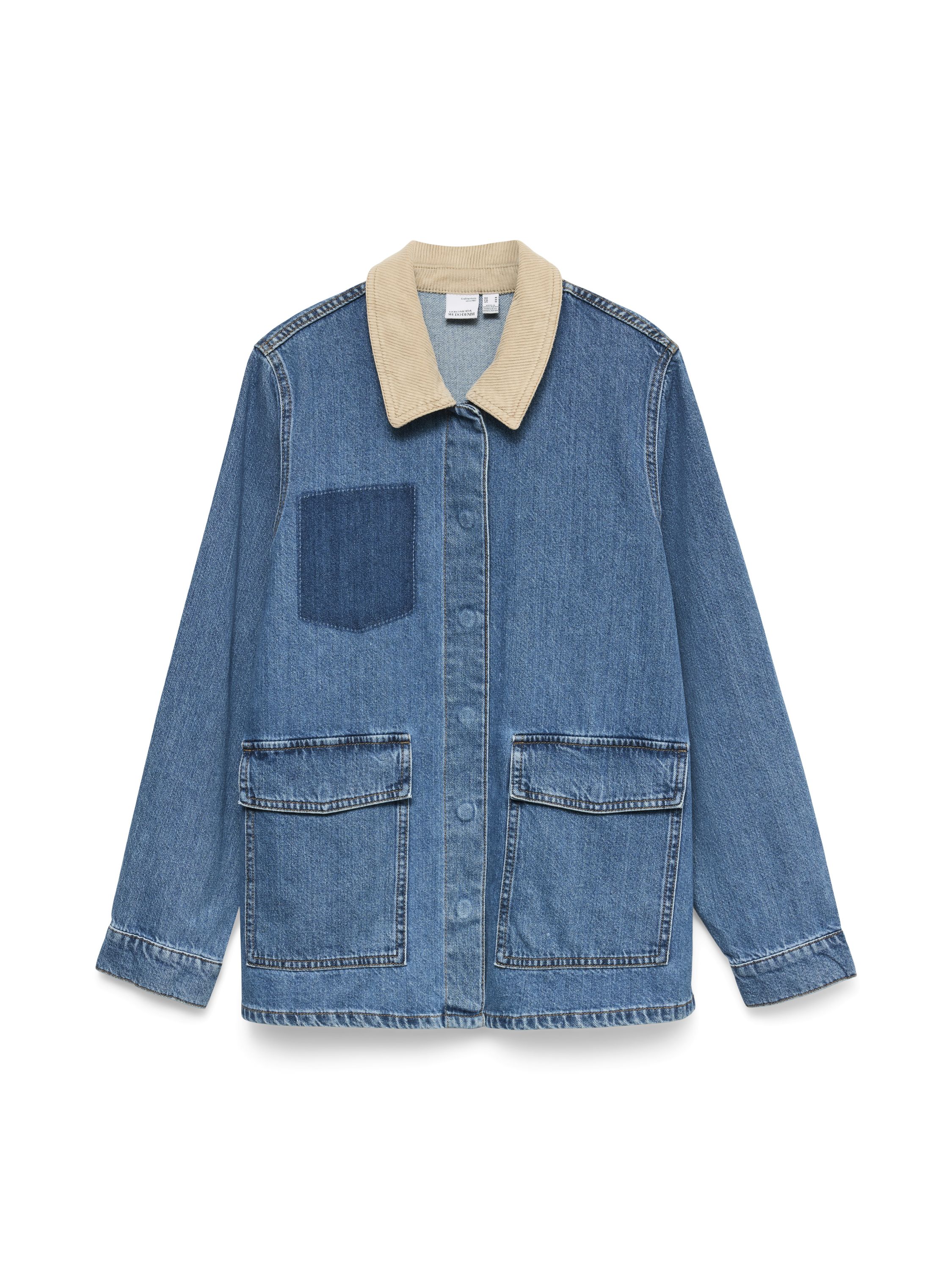 Jeansjacke aus Baumwolle - Medium Blue Denim - Blau