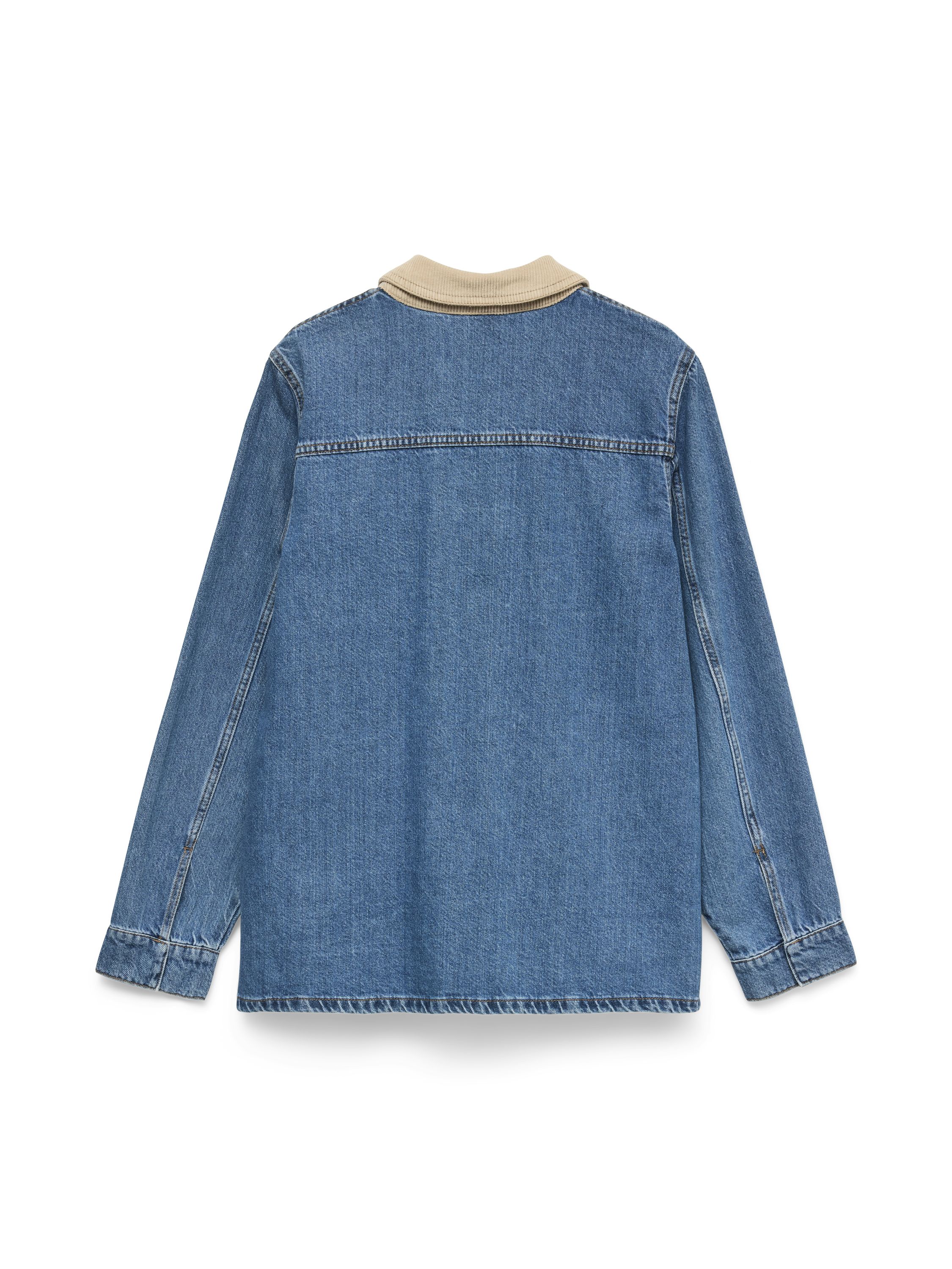 Jeansjacke aus Baumwolle - Medium Blue Denim - Blau