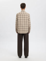 Freizeithemd Relaxed Fit - Pure Cashmere/Checks - Beige