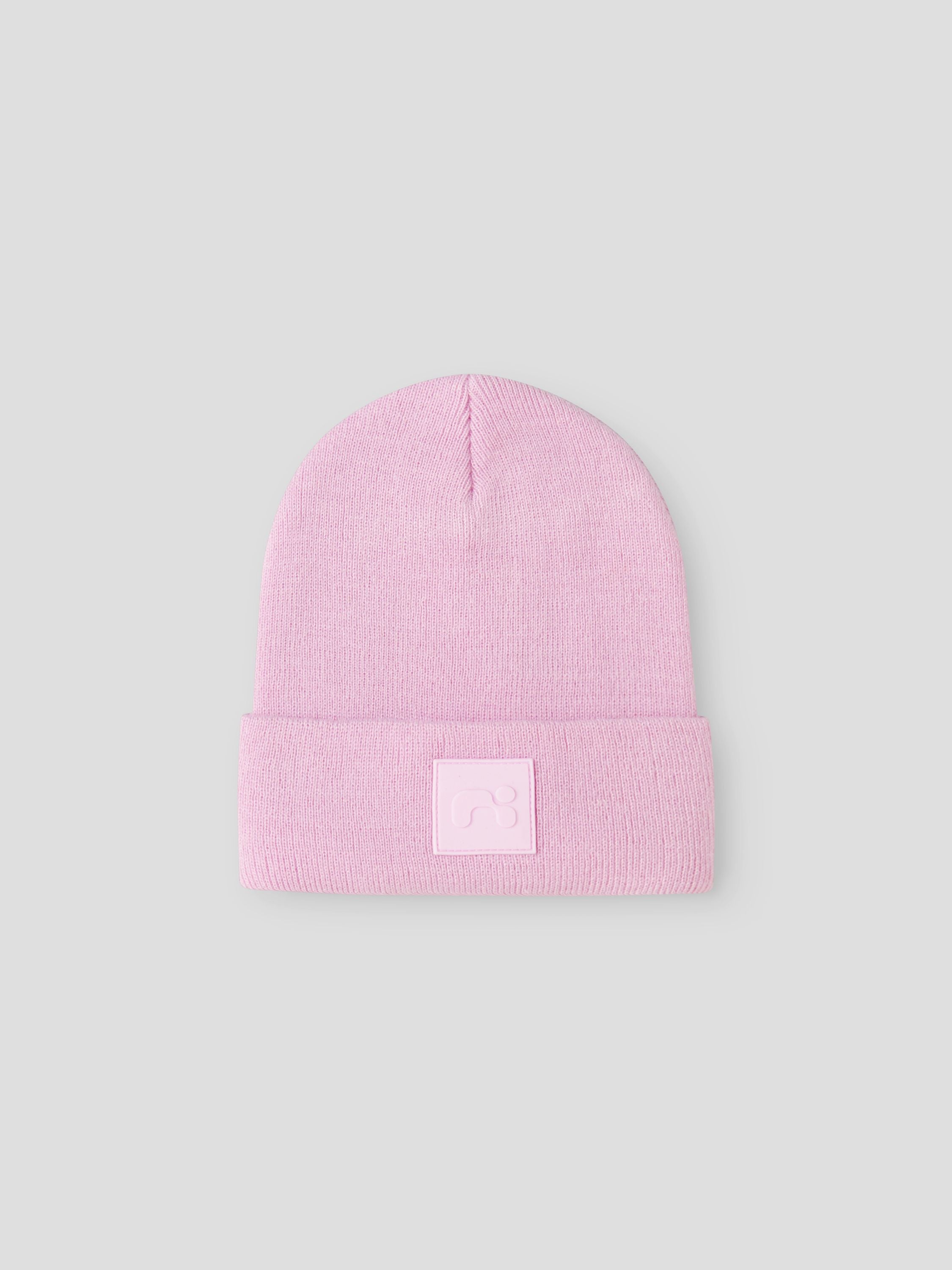 Strickmütze mit Umschlag - Nosegay - Rosa