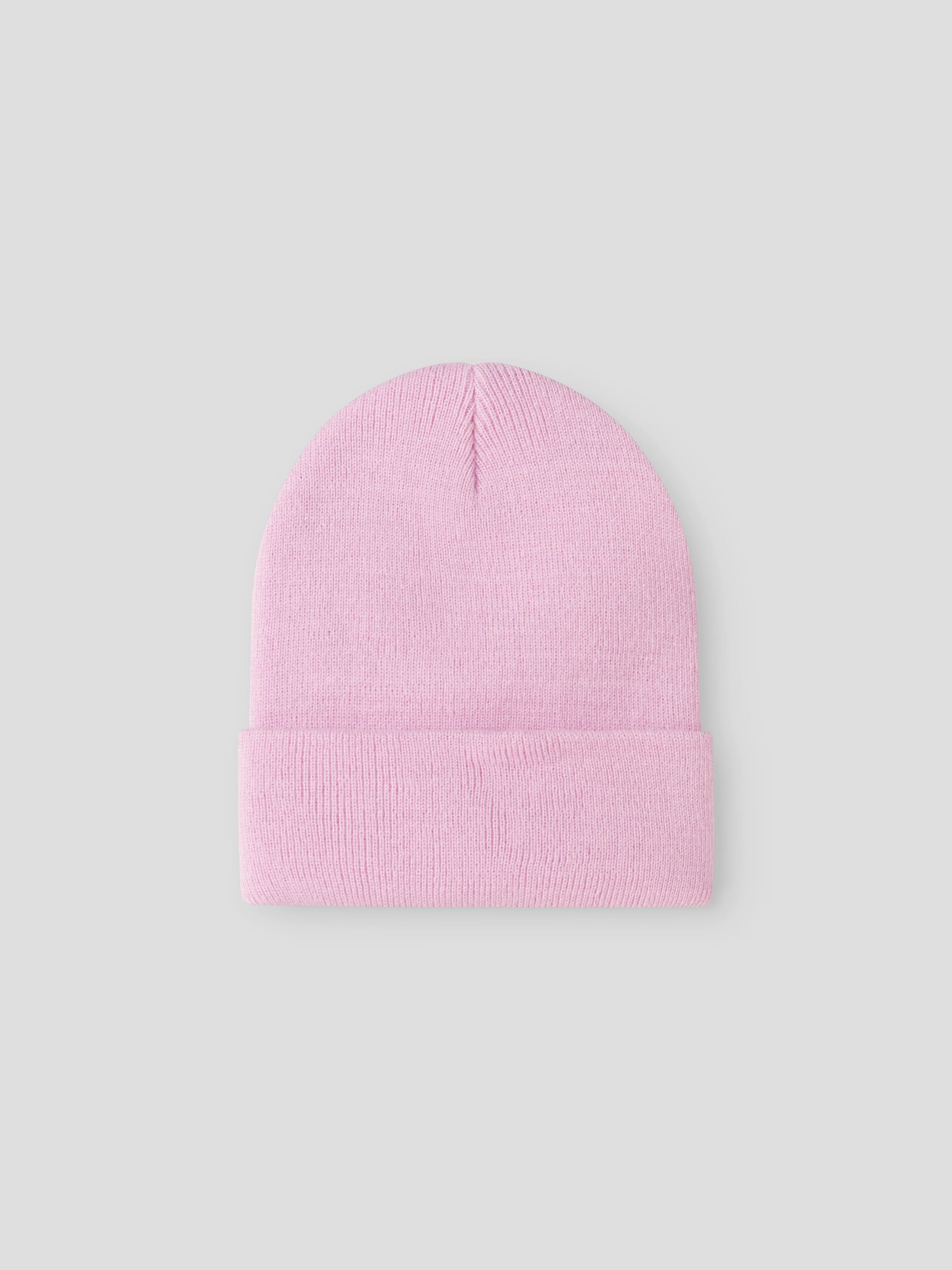 Strickmütze mit Umschlag - Nosegay - Rosa