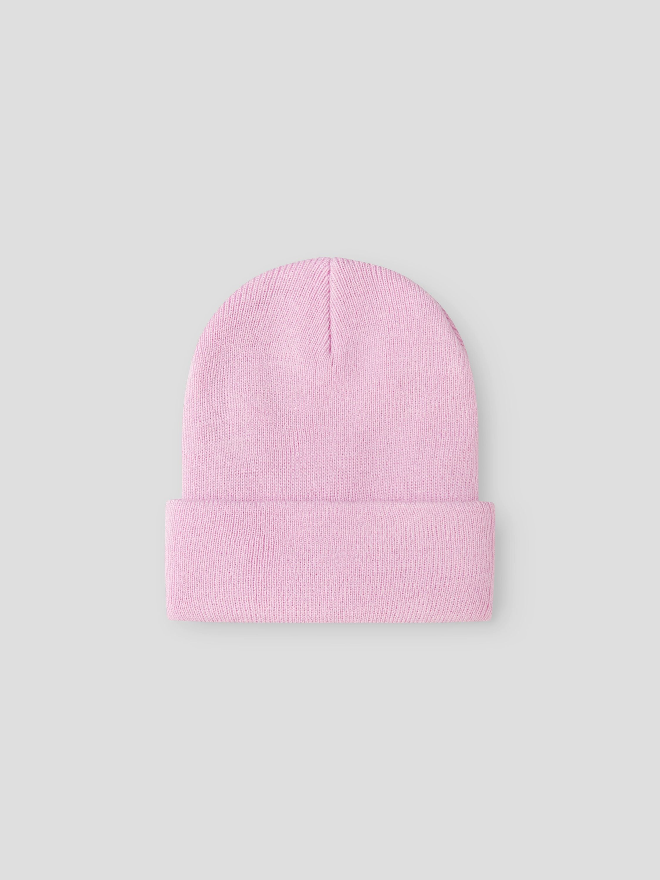 Strickmütze mit Umschlage - Nosegay - Rosa