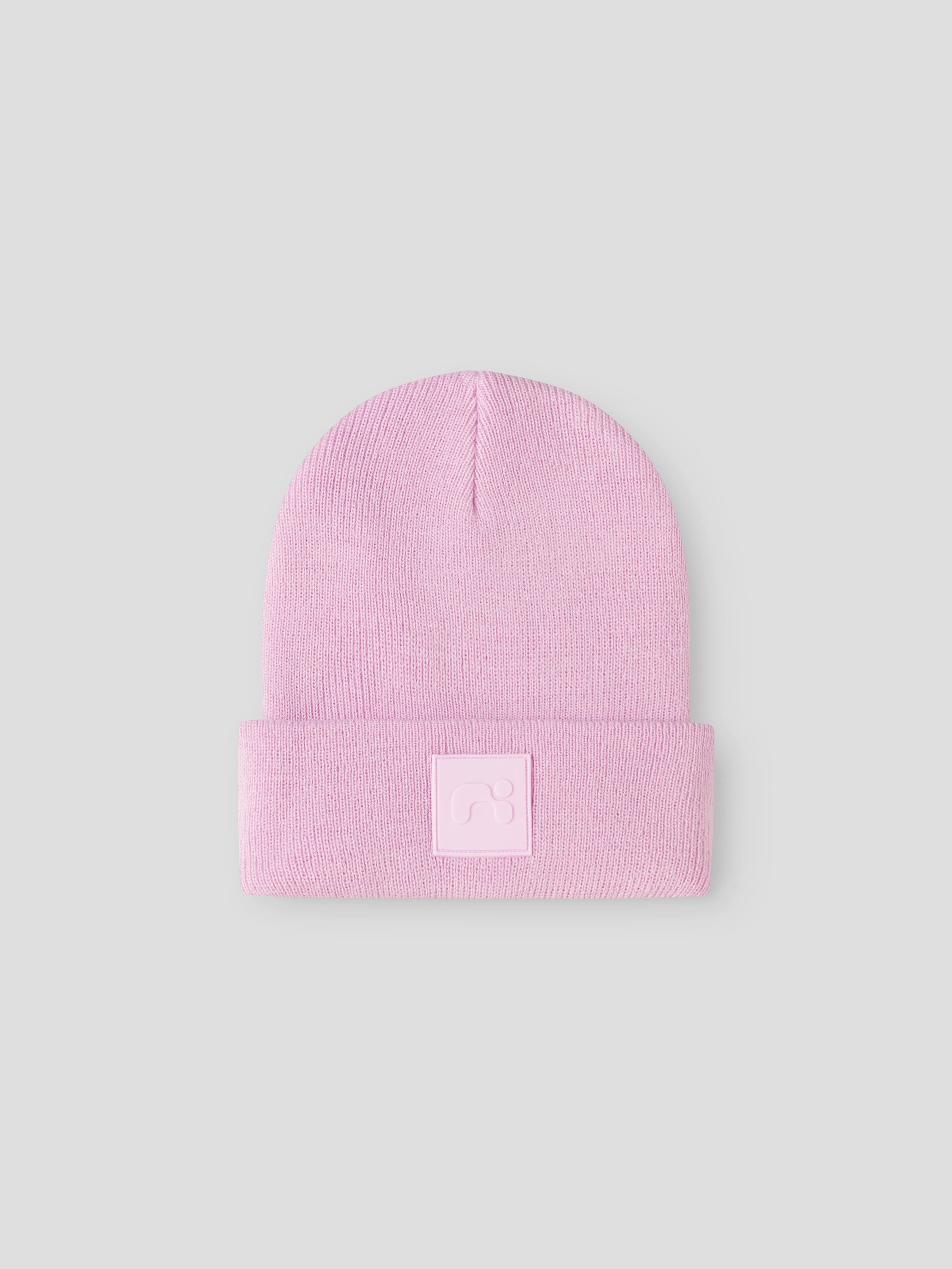 Strickmütze mit Umschlage - Nosegay - Rosa