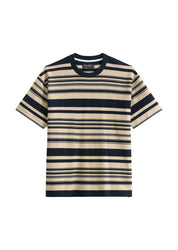 Strick-T-Shirt Relaxed Fit - K92-multi / pure cashmere - Blau