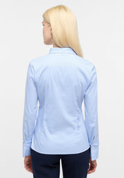 Bluse gestreift Slim Fit - 12-mittelblau - Blau
