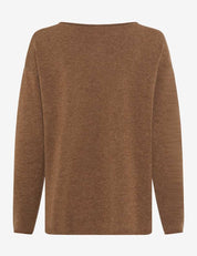 Strickpullover LIZ aus Schurwolle - 53-taupe - Braun