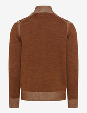 Strickjacke JAKE aus Baumwollmix - 54-toffee - Braun