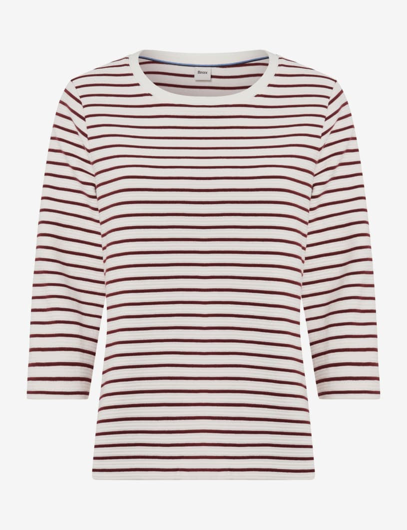 Langarmshirt BONNIE - 40-mulberry - Rot | Weiß