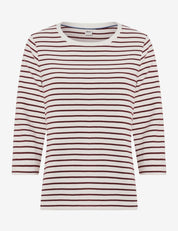 Langarmshirt BONNIE - 40-mulberry - Rot | Weiß