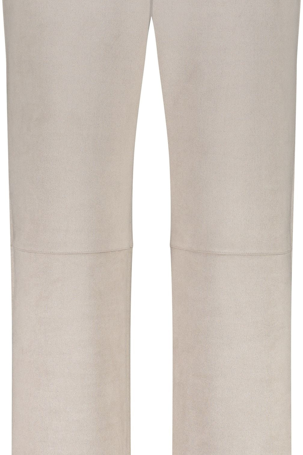 Hose Straight leg in Velour-Optik - 540 greige - Beige