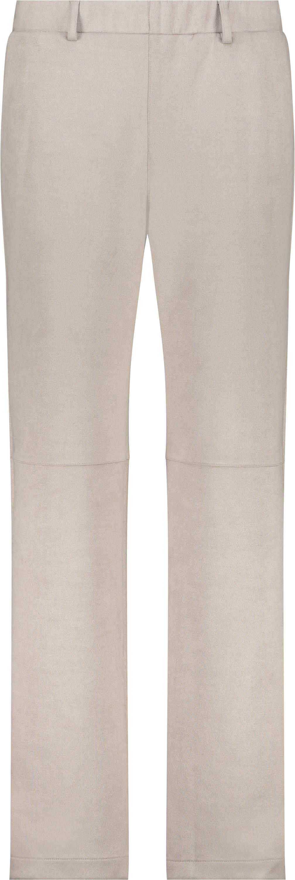 Hose Straight leg in Velour-Optik - 540 greige - Beige