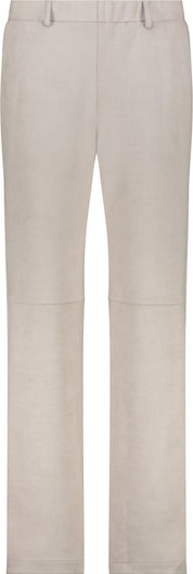 Hose Straight leg in Velour-Optik - 540 greige - Beige
