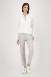 Schlupfbluse aus Viskose - 102 off-white - Creme
