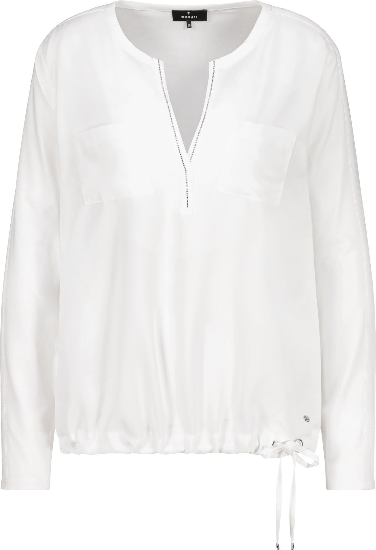 Schlupfbluse aus Viskose - 102 off-white - Creme