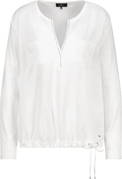 Schlupfbluse aus Viskose - 102 off-white - Creme