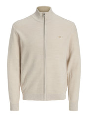 Strickjacke aus Bio-Baumwolle - Whitecap Gray - Beige
