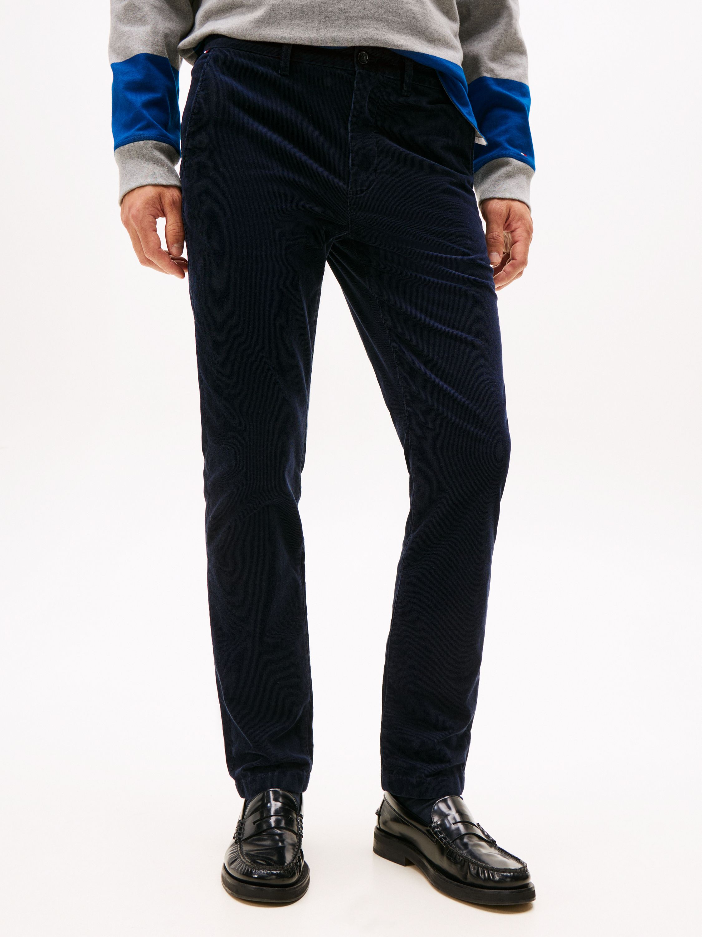 Cordhose DENTON Straight Leg - 0GZ-BLUE - Blau