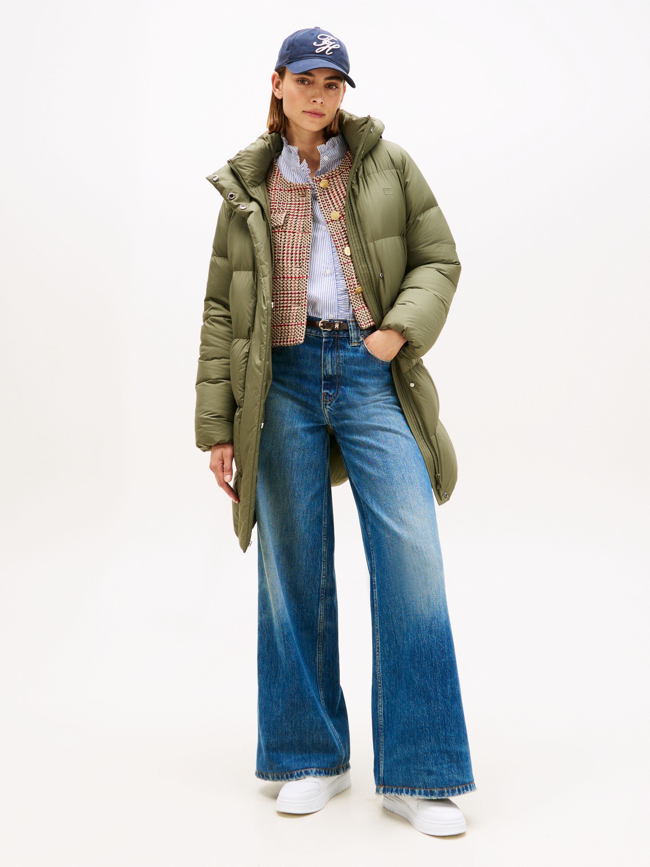 Daunenmantel mit Kapuze - MSH-GREEN - Grün