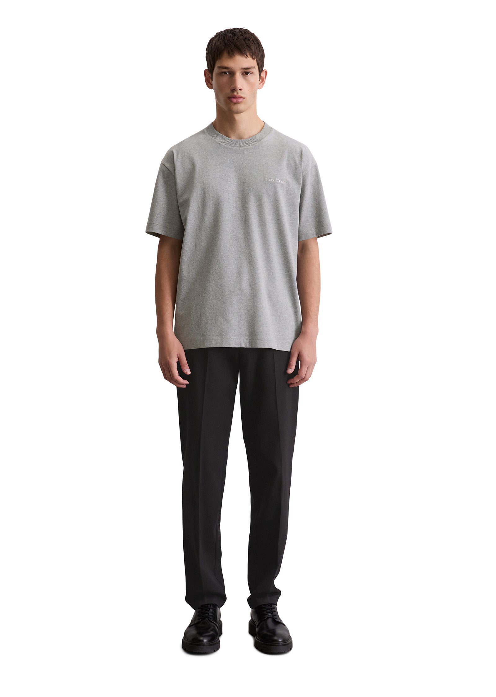 T-Shirt Relaxed Fit - 936-grey melange - Grau