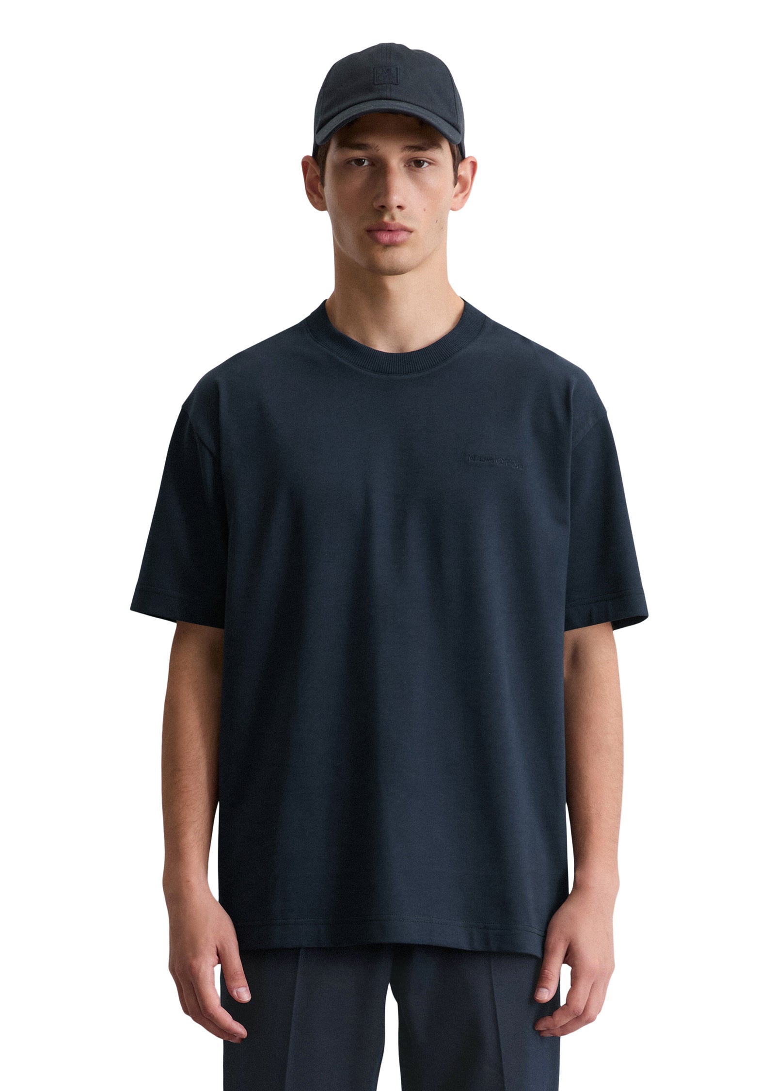 T-Shirt Relaxed Fit - 898-dark navy - Blau