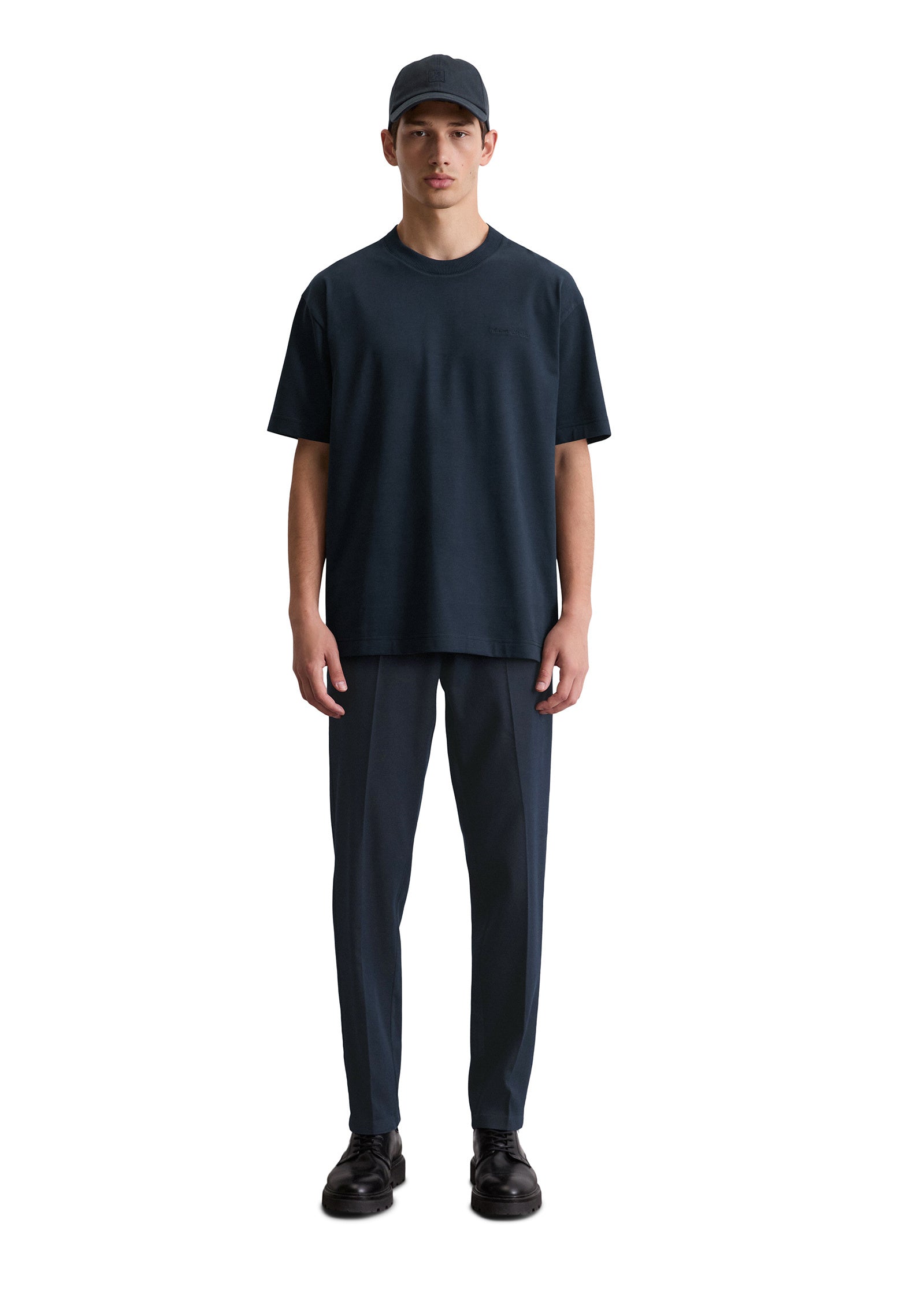 T-Shirt Relaxed Fit - 898-dark navy - Blau