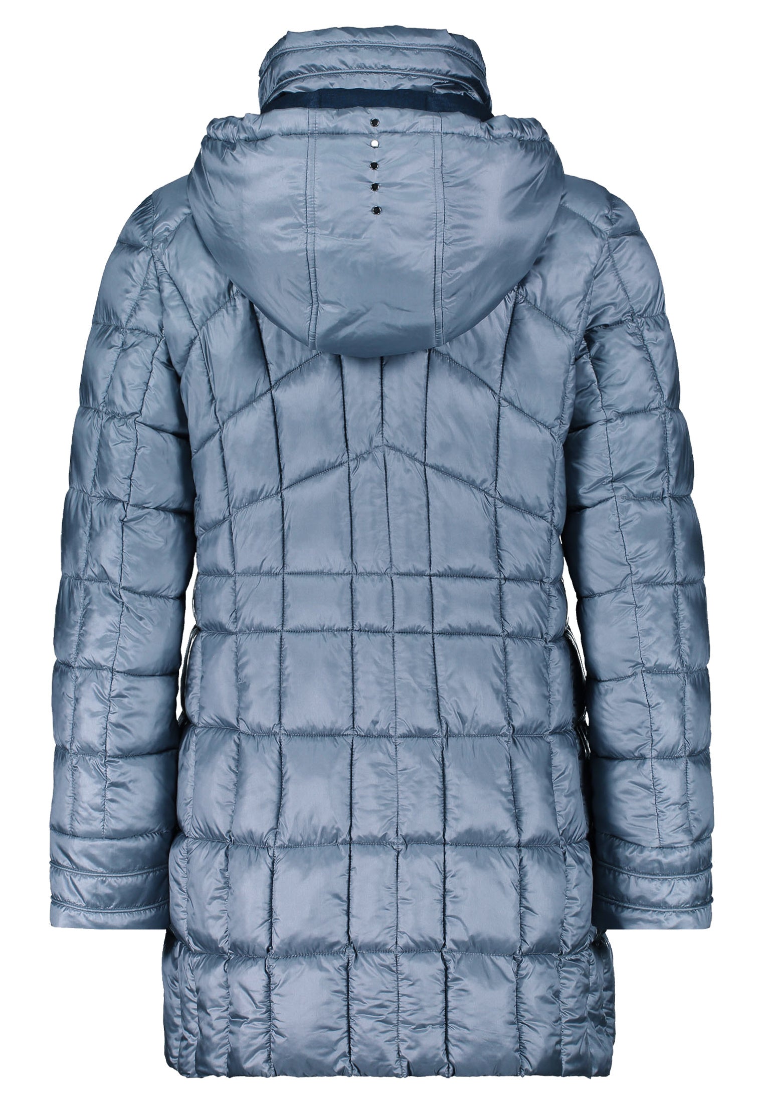 Steppmantel mit abnehmbarer Kapuze - 8494-Real Teal - Grün