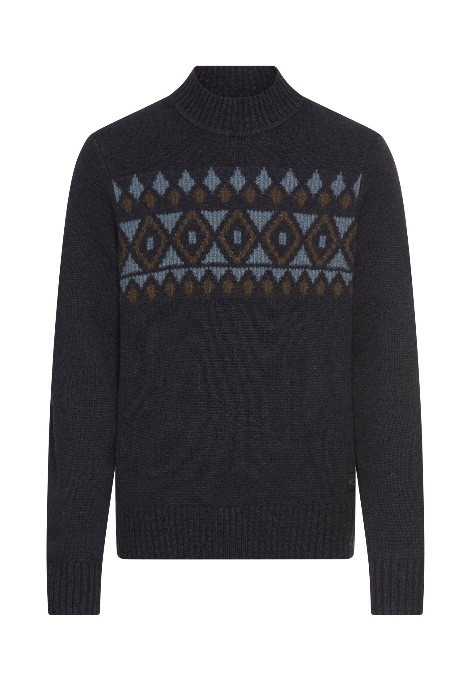 Strickpullover aus Wolle - 48-Dark Navy - Blau