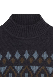 Strickpullover aus Wolle - 48-Dark Navy - Blau