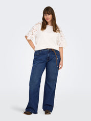 Jeans JUICY Wide Leg - Dark Blue Denim - Blau