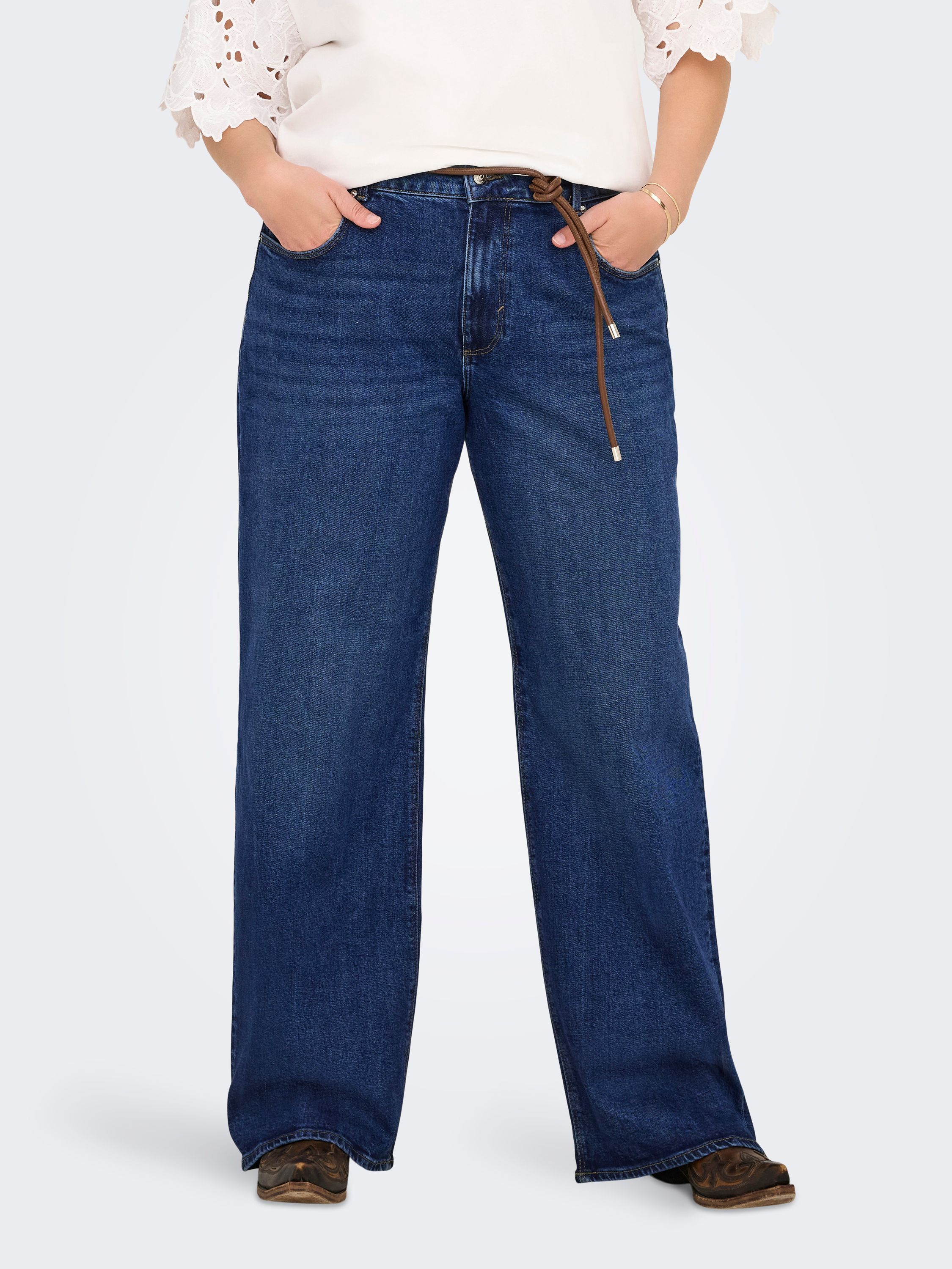 Jeans JUICY Wide Leg - Dark Blue Denim - Blau