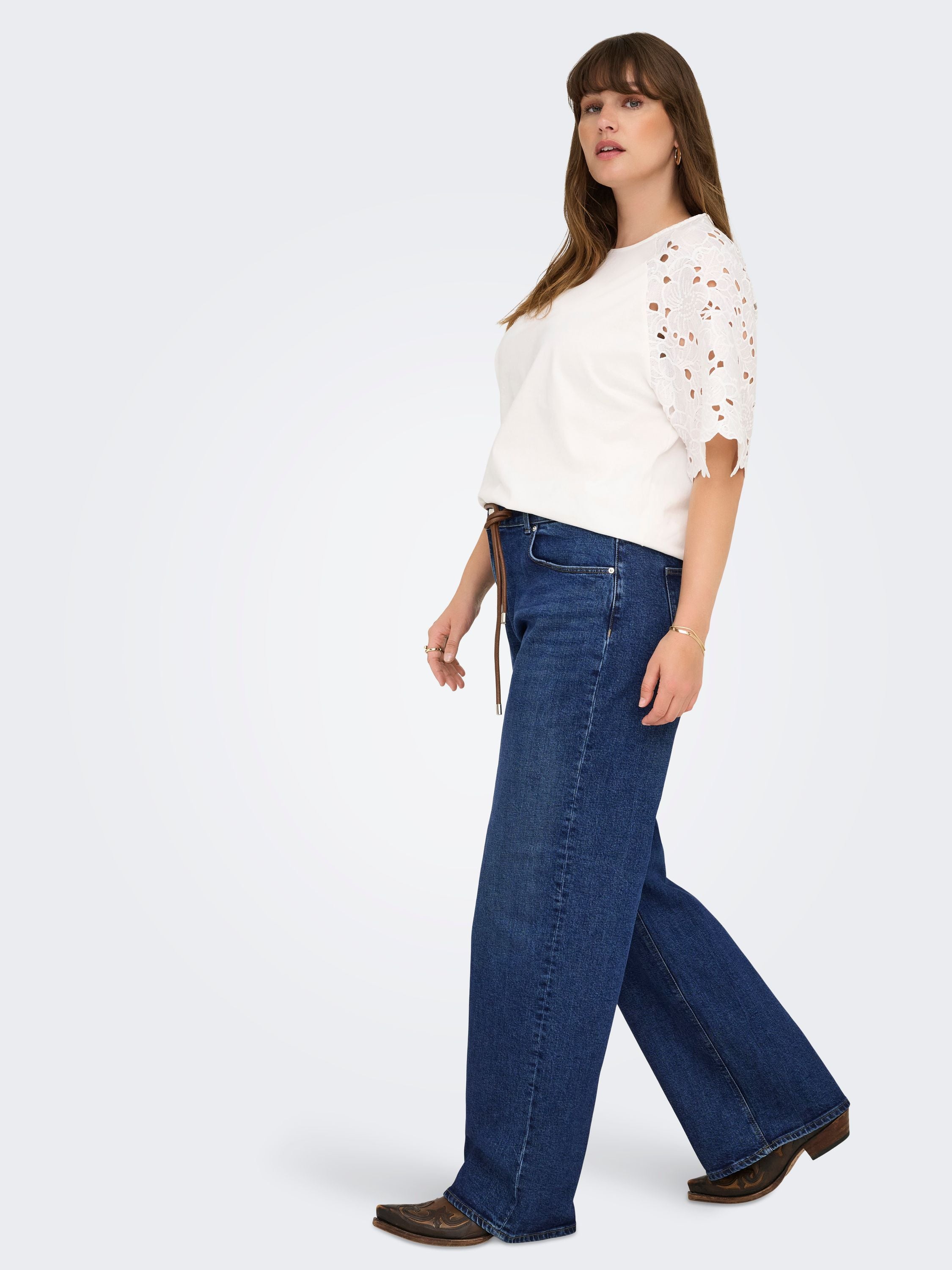 Jeans JUICY Wide Leg - Dark Blue Denim - Blau
