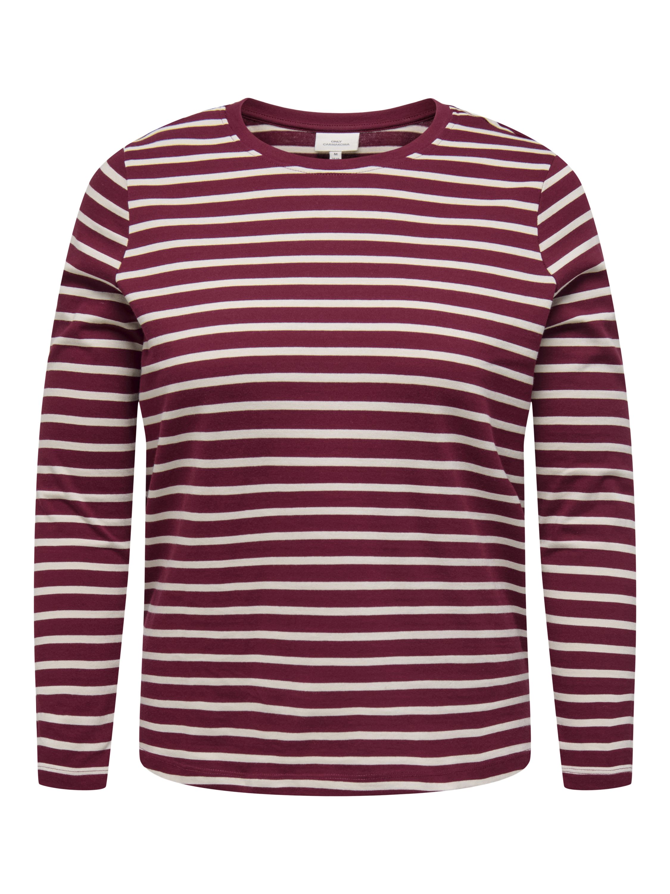 Langarmshirt aus Baumwolle - Cabernet/PUMICE STONE - Rot