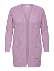 Strickjacke - Mauve Mist/MELANGE - Rosa