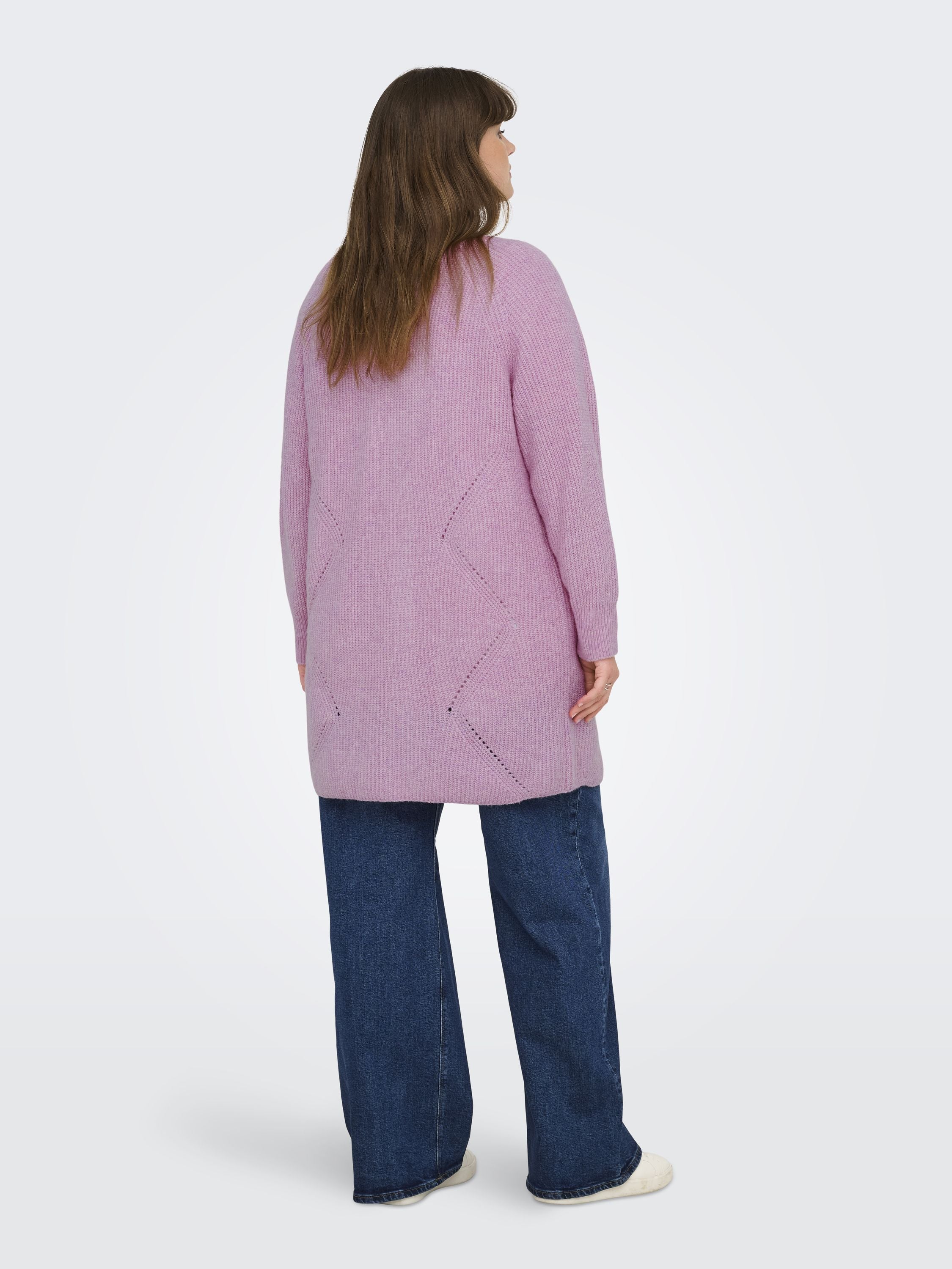 Strickjacke - Mauve Mist/MELANGE - Rosa