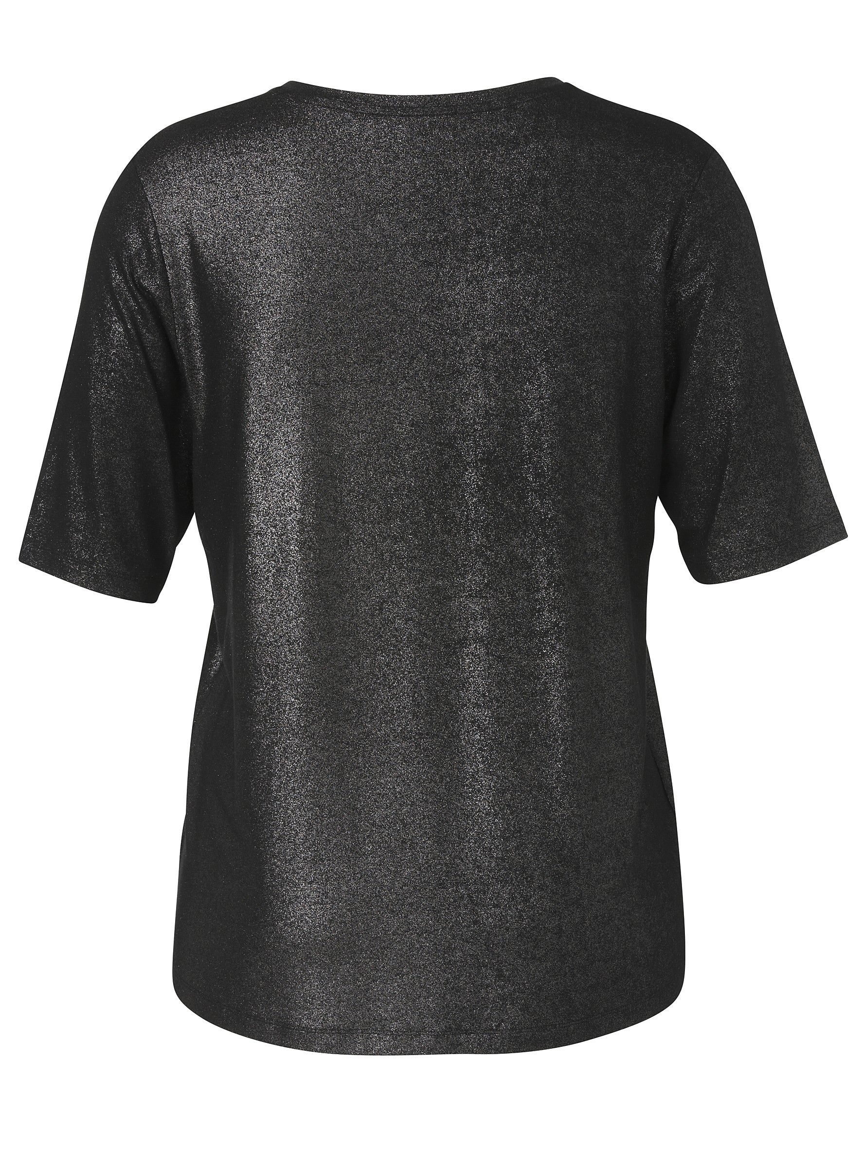 T-Shirt aus Viskose - 100-schwarz - Schwarz