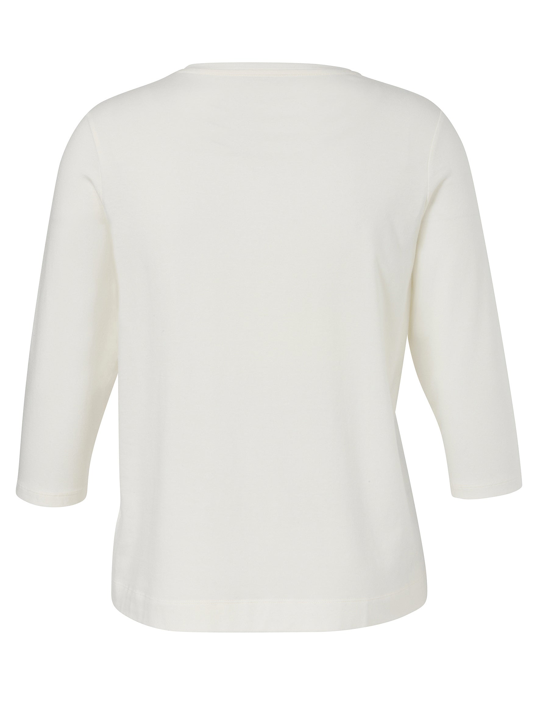 Langarmshirt aus Baumwollmix - 920-creme - Creme