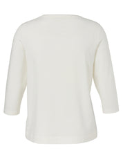 Langarmshirt aus Baumwollmix - 920-creme - Creme