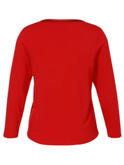 Schlupfbluse aus Viskosemix - 350-rot - Rot