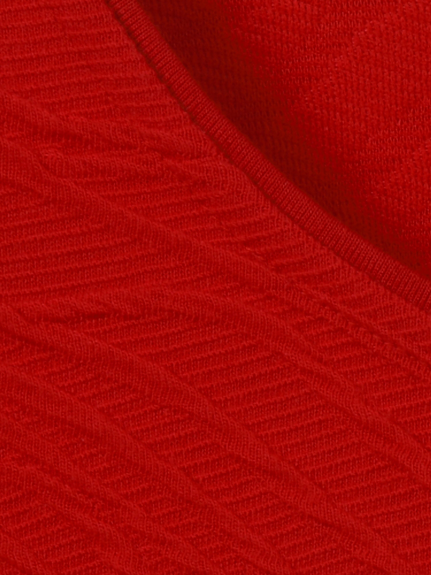 Strickpullover strukturiert - 350-rot - Rot
