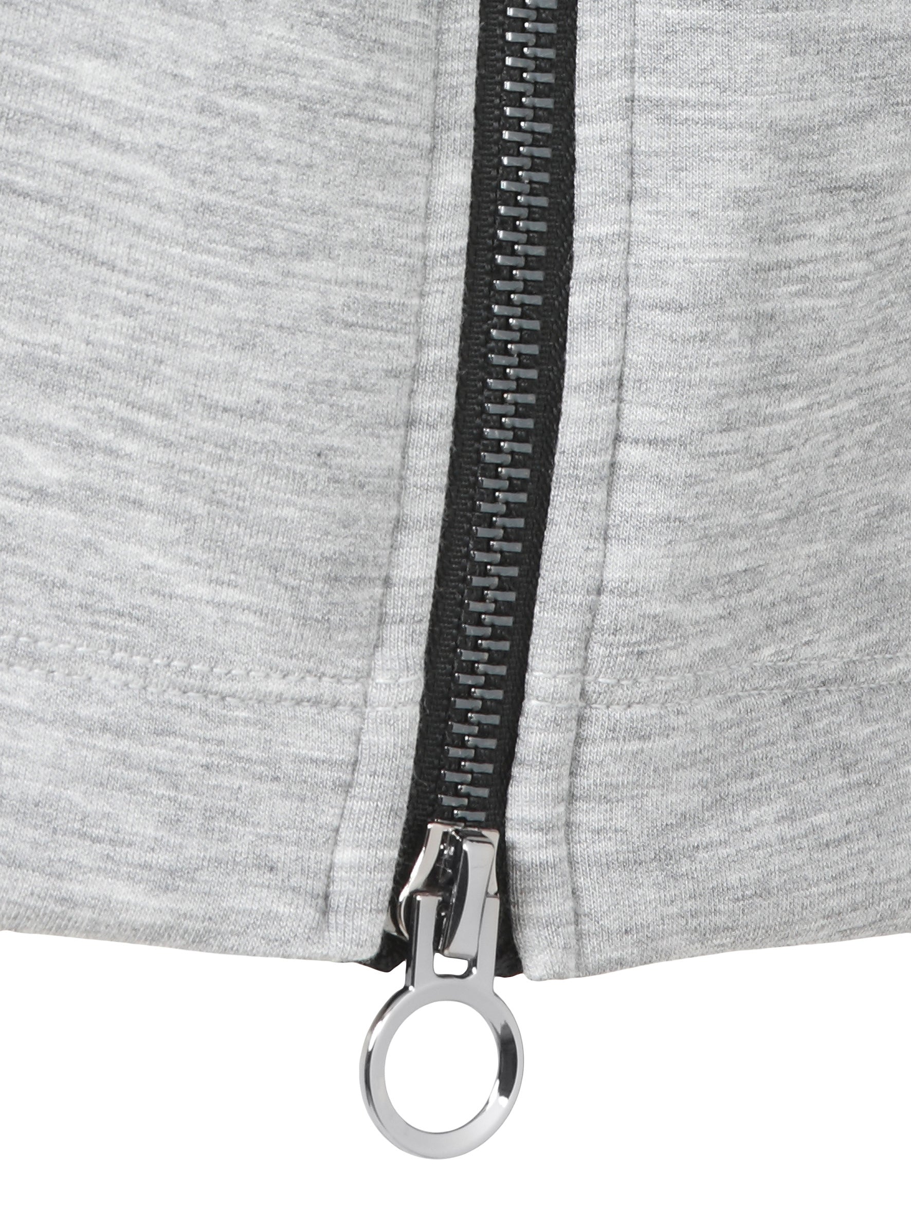 Sweatshirt aus Viskosemix - 100151-schwarz/grau melange - Schwarz