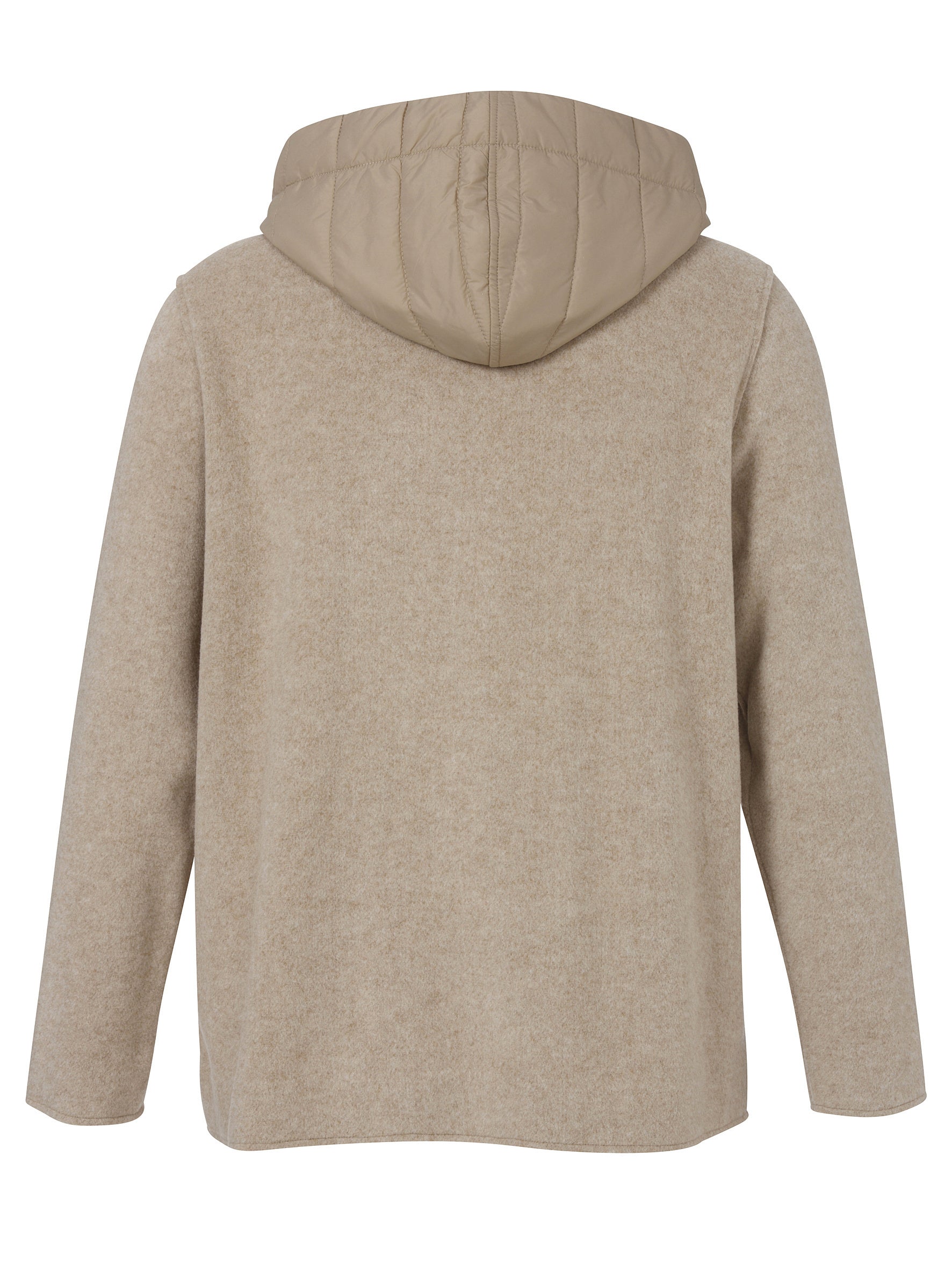 Overshirt aus Viskosemix - 741-mokka melange - Braun