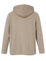 Overshirt aus Viskosemix - 741-mokka melange - Braun