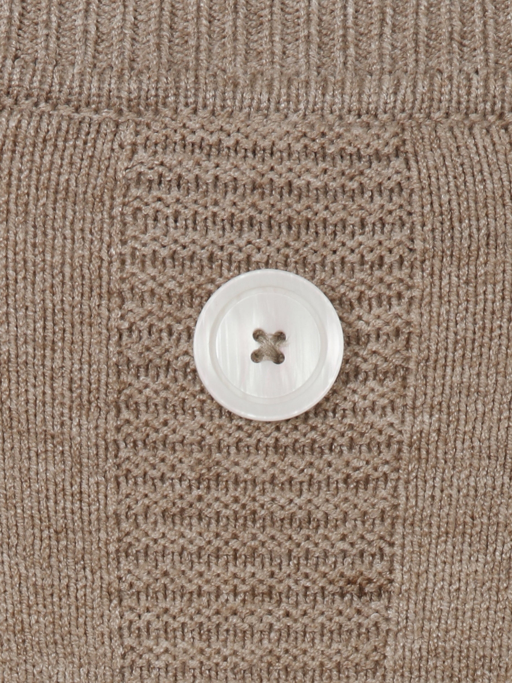 Strickpullunder aus Viskosemix - 741-mokka melange - Braun