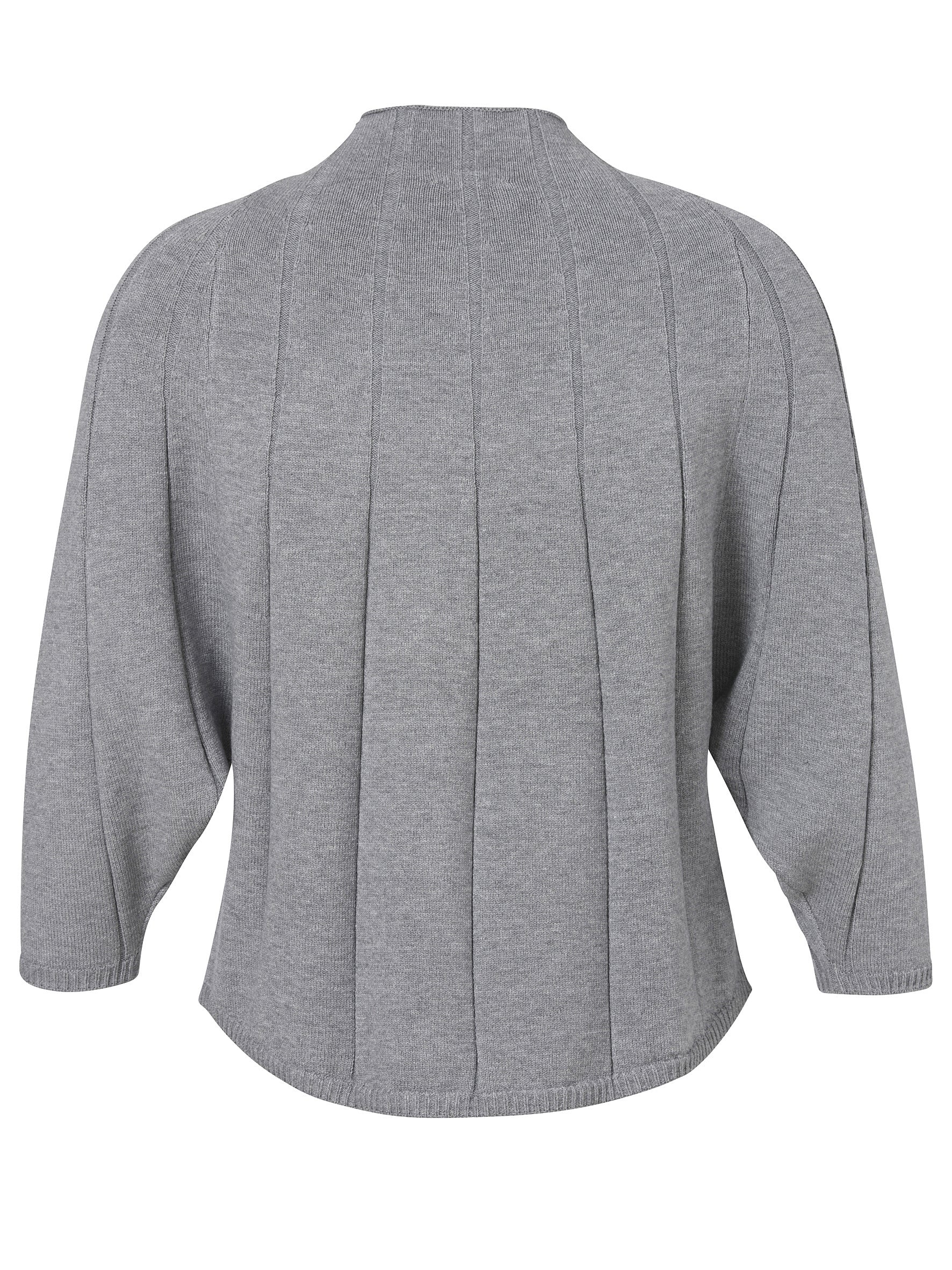 Strickpullover aus Viskosemix - 151-grau melange - Grau