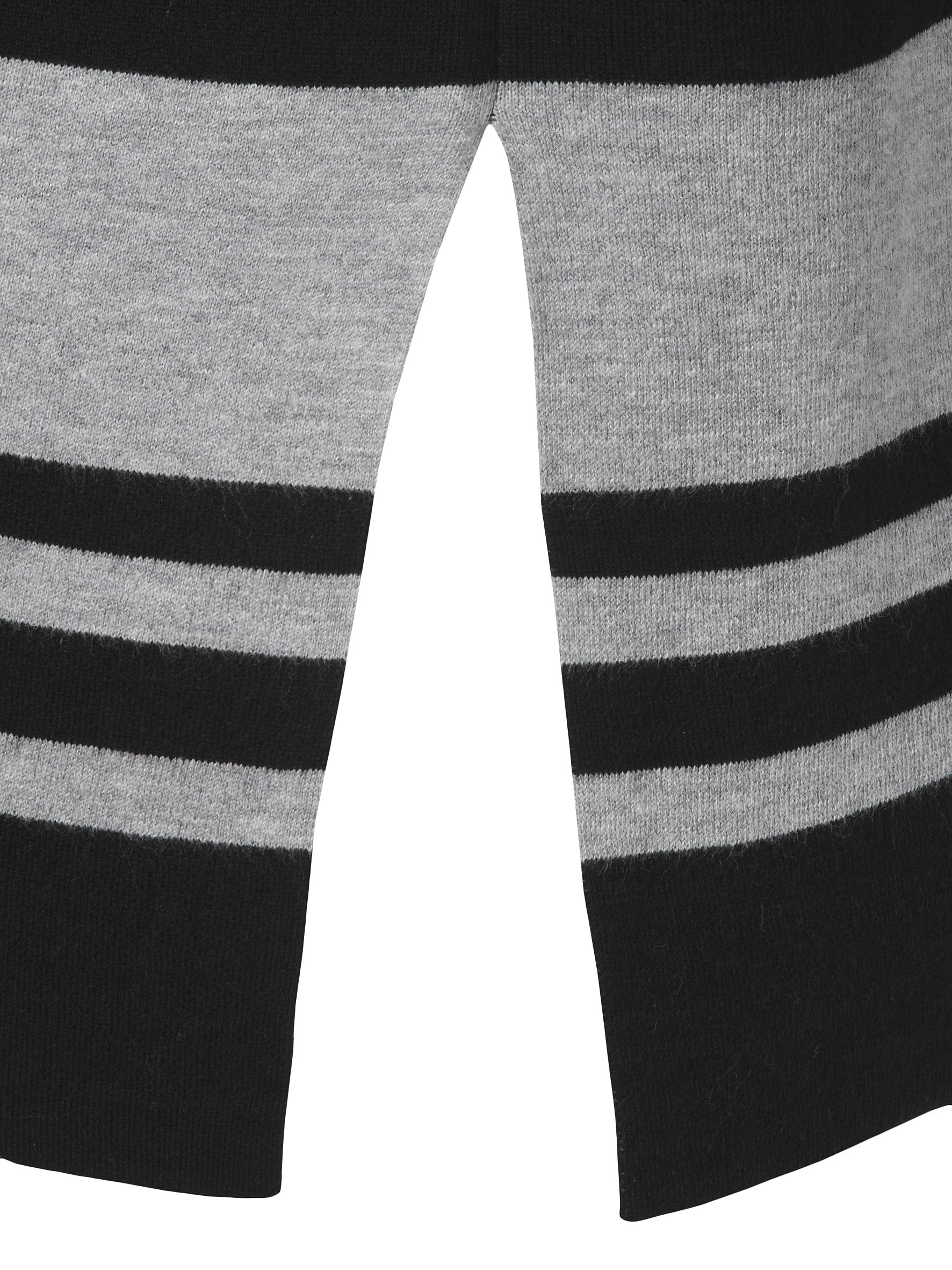 Strickpullover aus Baumwollmix - 100151-schwarz/grau melange - Schwarz