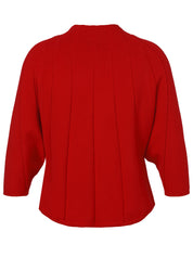 Strickpullover aus Viskosemix - 350-rot - Rot